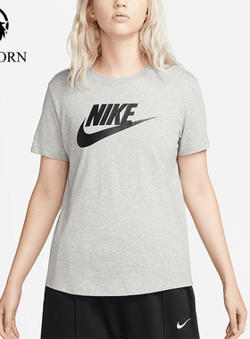 Nike/耐克正品女士印花圆领经典运动透气舒适短袖T恤DX7906-063