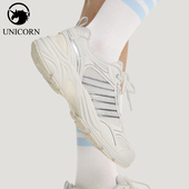 Adidas KI6369 FLUX男女休闲低帮系带耐磨老爹鞋 阿迪达斯正品 NEON