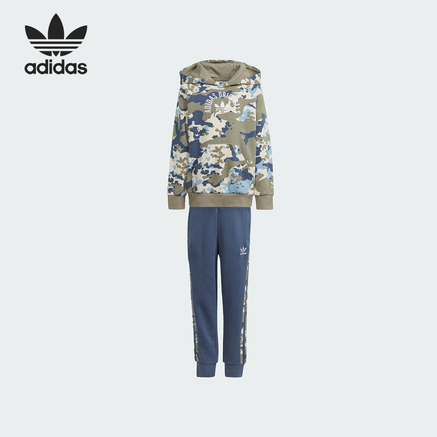 Adidas/阿迪达斯正品 HOODIE SET儿童运动连帽长袖套装IR7796,童装/婴儿装/亲子装,套装,淘宝优惠券,粉丝福利购,淘宝优惠卷