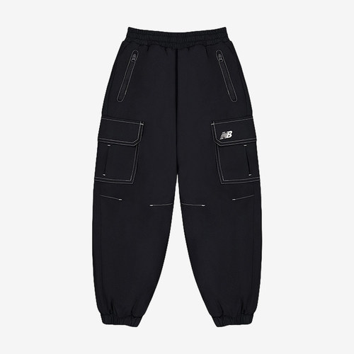 New Balance新百伦正品儿童大口袋松紧腰束脚长裤7XF4E103-BK
