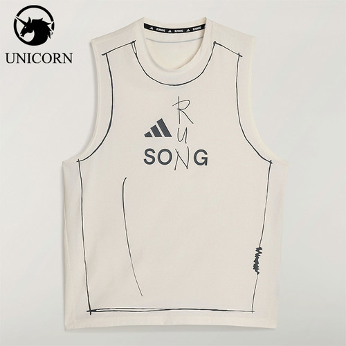 Adidas/阿迪达斯正品夏季男士运动跑步圆领经典舒适背心T恤KT0775