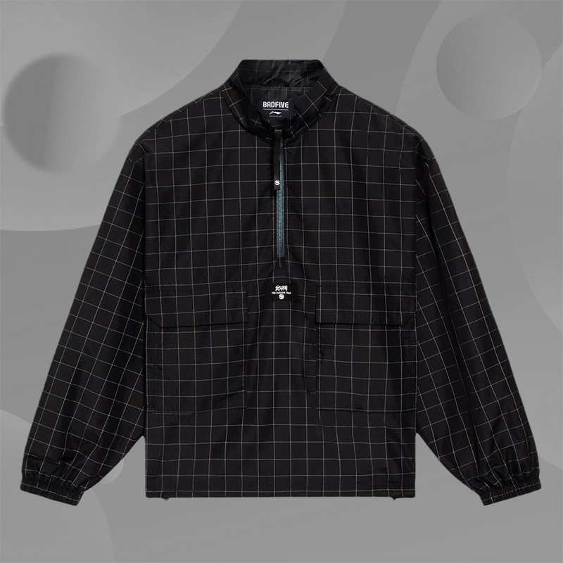 李宁正品新款反伍BADFIVE男子运动休闲时尚立领夹克外套AFDS363