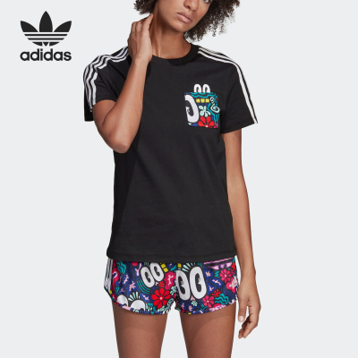 Adidas/阿迪达斯正品女装当季新款休闲透气短袖运动T恤DV2657