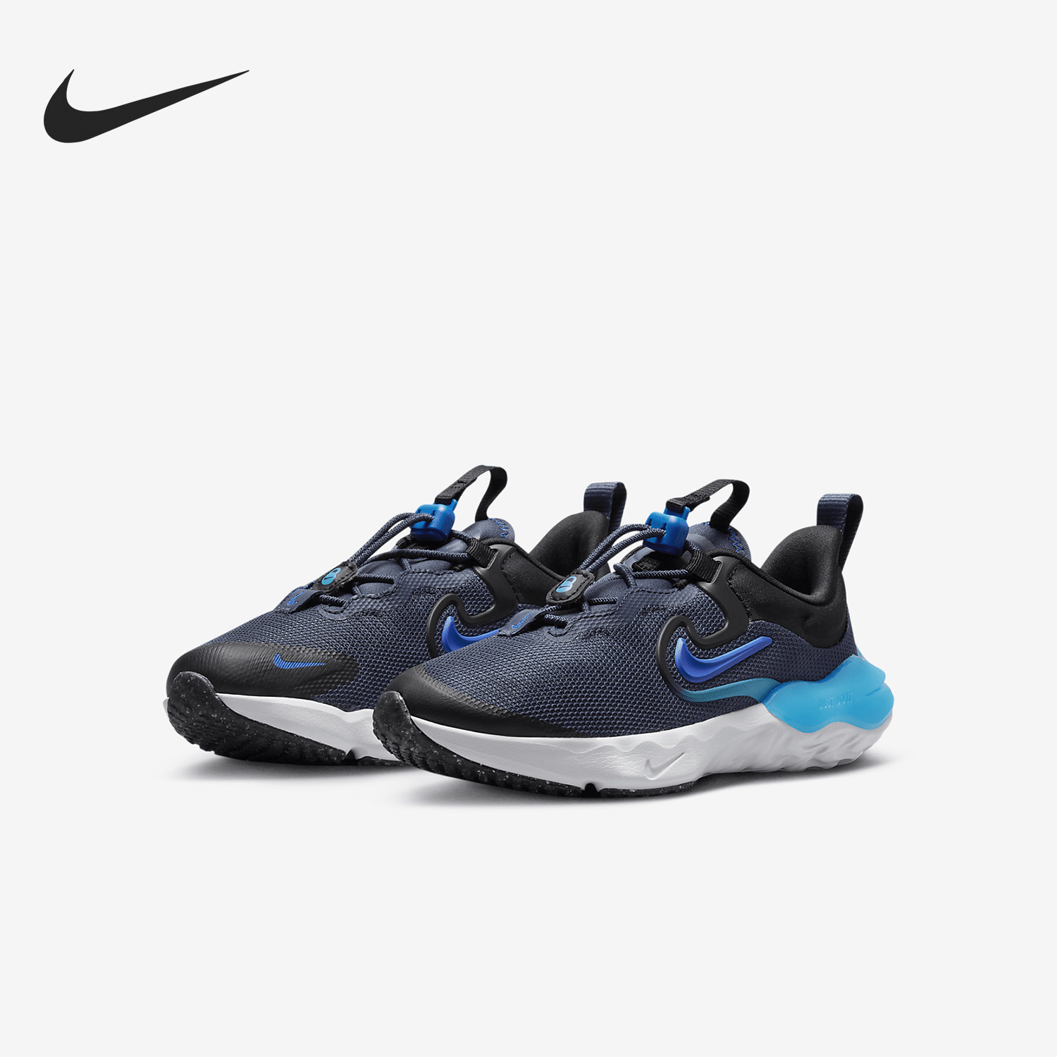 Nike/耐克正品RUN FLOW小童网面透气运动跑步鞋DR0471-400