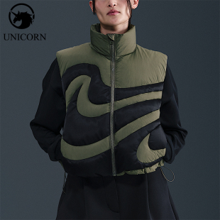 Series女士休闲运动复古羽绒马甲IH3981 Swoosh 222 耐克正品 Nike
