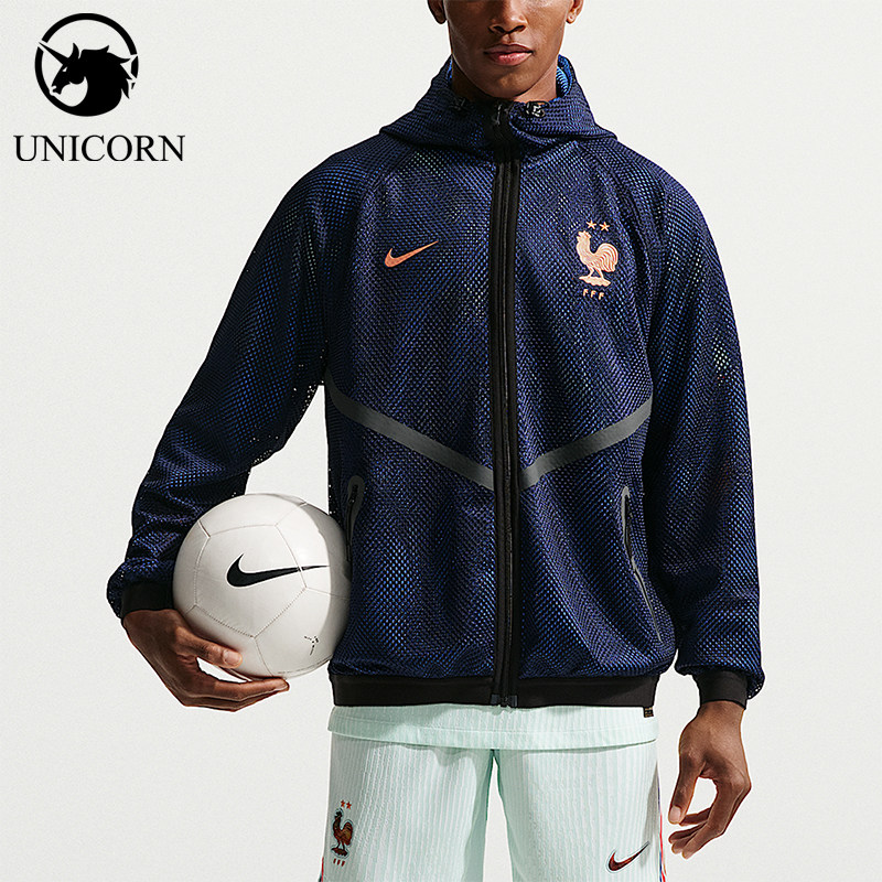 Nike/耐克正品Dri-Fit 男士针织训练复古经典夹克外套IH1763-498