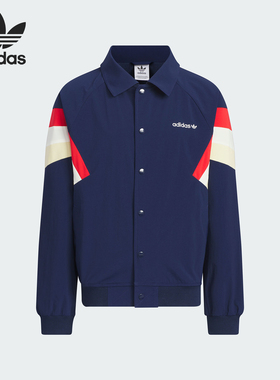 Adidas/阿迪达斯正品三叶草儿童复古运动宽松翻领外套JM4669