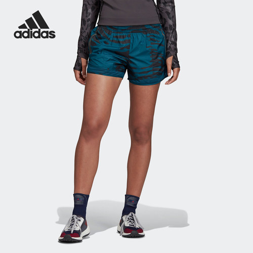 Adidas/阿迪达斯正品 当季女子新款迷彩运动训练短裤 EA2195