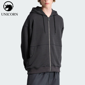 三叶草男士 Adidas 阿迪达斯正品 休闲运动耐穿连帽宽松外套JX1460