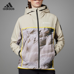 女子户外运动夹克IC1992 国家地理联名款 Adidas 阿迪达斯正品