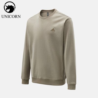 Adidas/阿迪达斯官方正品2026男士休闲舒适圆领卫衣套头衫KR2505