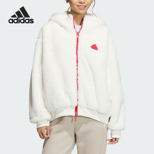 Adidas/阿迪达斯官方正品CW REV JKT女士双面穿连帽外套JM8834