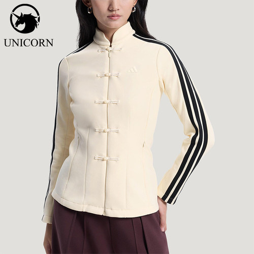 Adidas/阿迪达斯正品春季女士新中式休闲经典时尚修身外套HY2129