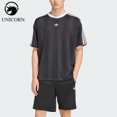 Adidas/阿迪达斯官方正品三叶草男士透气圆领复古短袖T恤KD5830