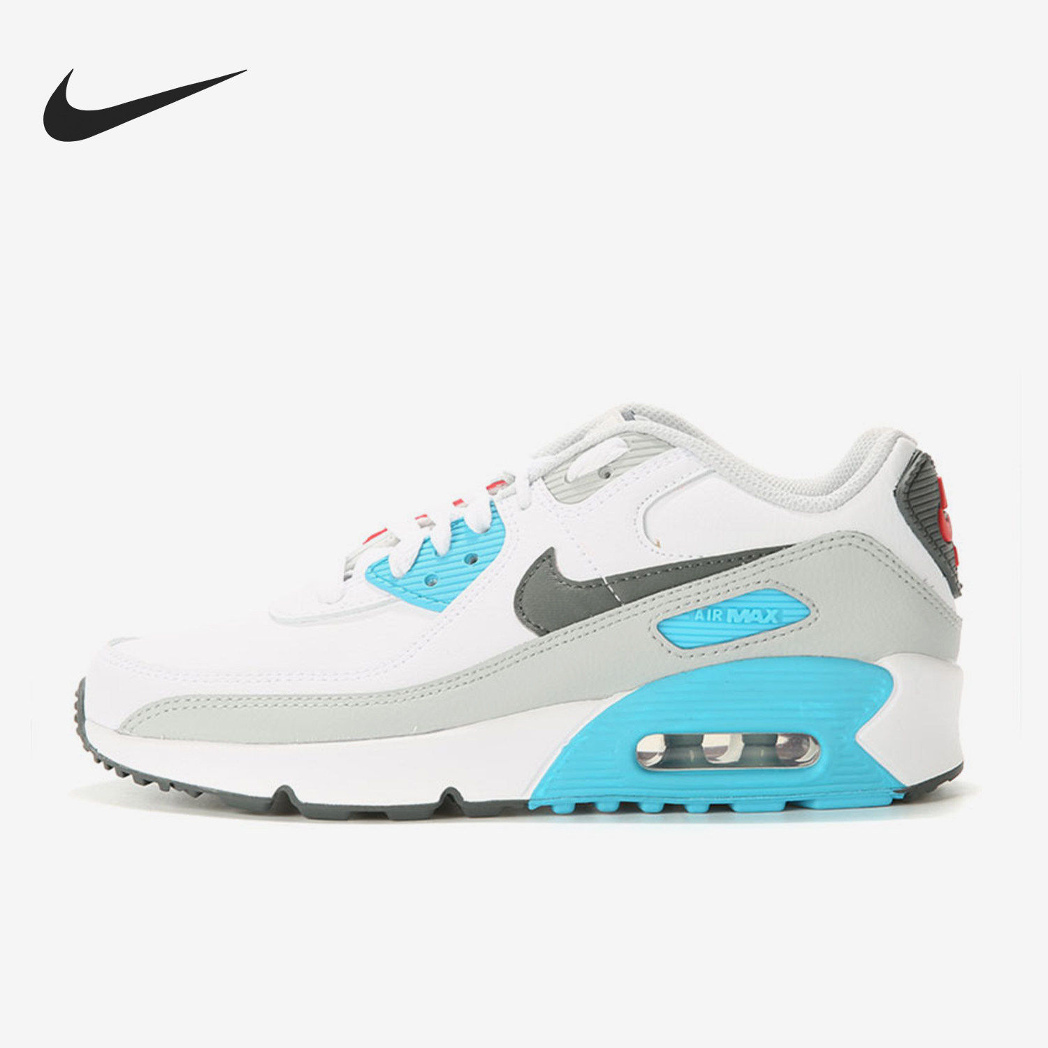 Nike/耐克正品AIR MAX 90 大童耐磨缓震休闲气垫跑步鞋CD6864-108