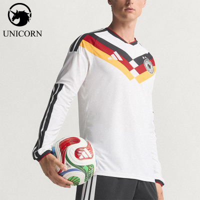 Adidas/阿迪达斯正品德国队男士修身足球运动长袖T恤JM1336