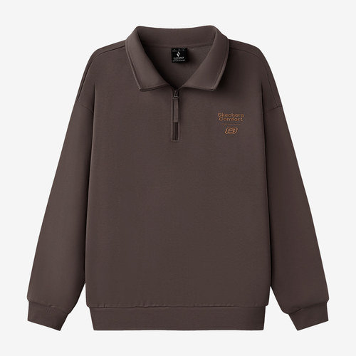 Skechers斯凯奇正品儿童落肩Polo运动保暖卫衣L325U022-05U5