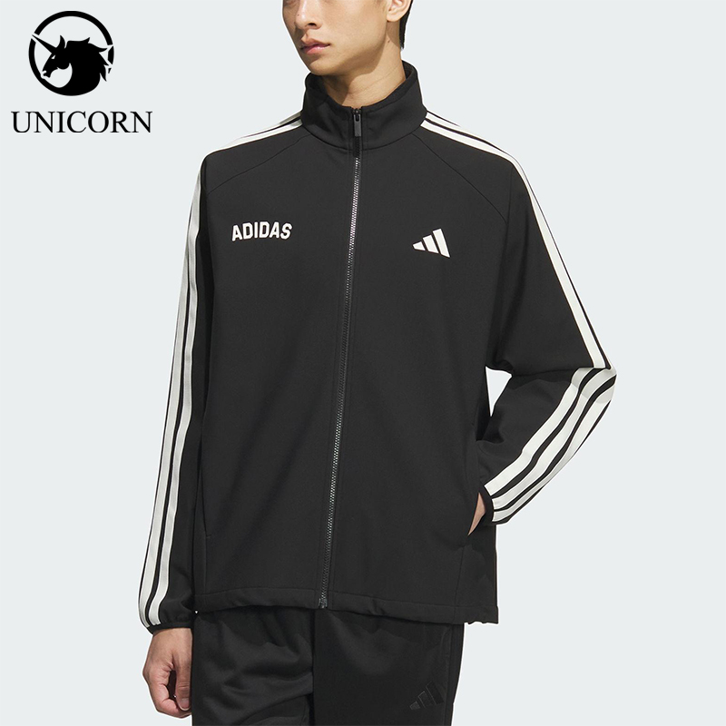 Adidas/阿迪达斯正品2025秋季款男士日常运动立领针织外套KC2845