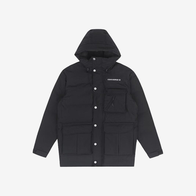 Converse/匡威正品冬季新款男子保暖运动连帽羽绒服10026917-A03