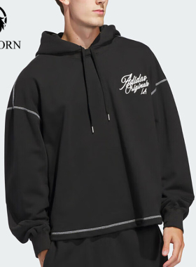Adidas/阿迪达斯正品秋季男士经典运动透气休闲连帽卫衣JX6133