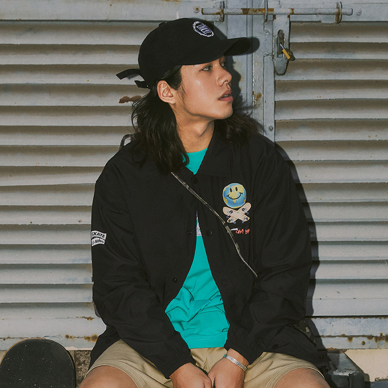 李宁正品x OG_SLICK联名款男子运动休闲时尚翻领夹克外套AFDS283