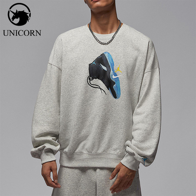 Nike/耐克正品JORDAN男士日常运动耐穿印花圆领卫衣IM6302-050