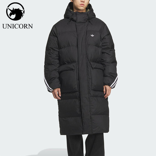 Adidas/阿迪达斯正品三叶草男女宽松保暖长款运动羽绒服KC2564