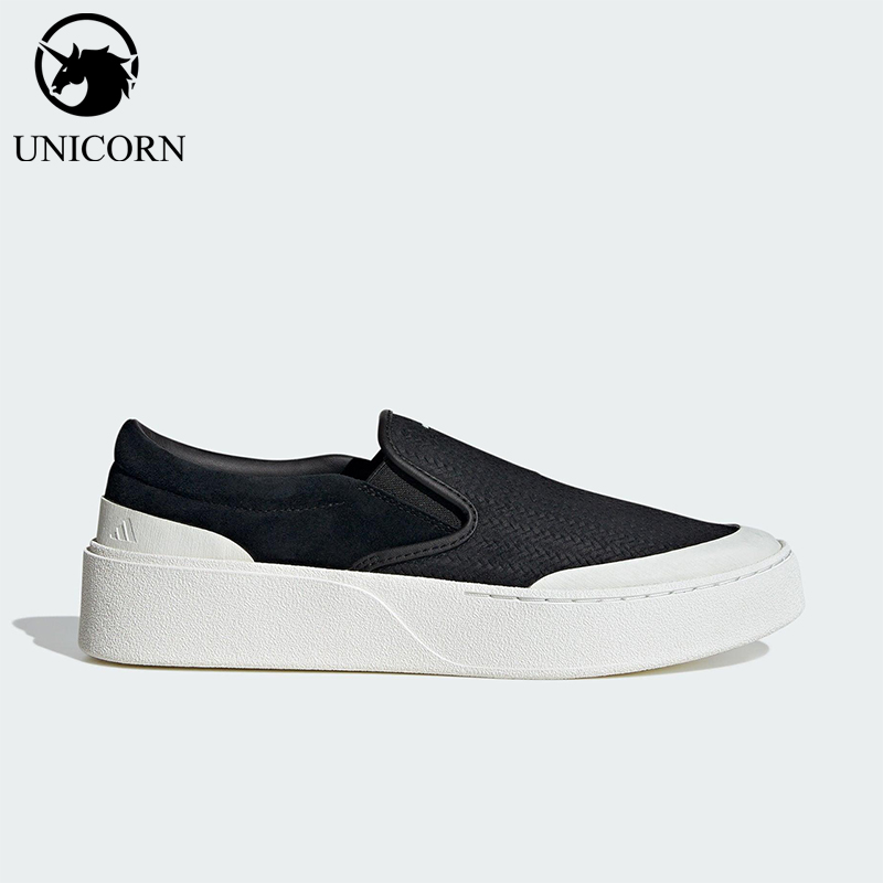 Adidas/阿迪达斯正品LABCOURT LIGHT男女厚底一脚蹬板鞋KJ4576