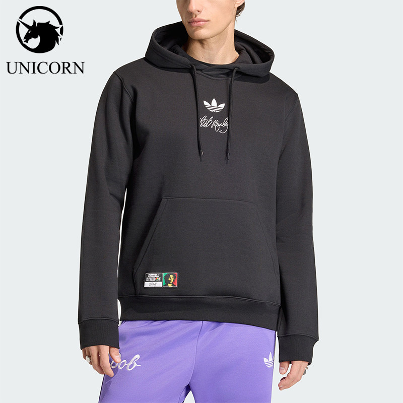 Adidas/阿迪达斯官方正品春秋男女足球休闲文化卫衣套头衫KD2421