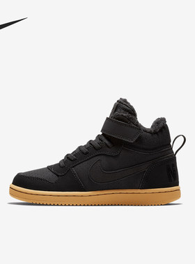 Nike/耐克正品秋冬新款儿童魔术贴加绒高帮休闲鞋AA5648-002