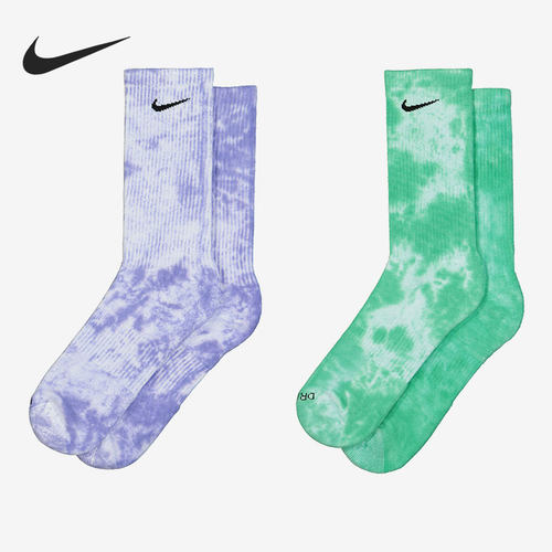Nike/耐克正品当季新款彩色扎染男女长筒休闲运动袜 DM3407-903