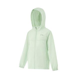 李宁正品 综合体能系列男大童反光防晒拉链运动连帽外套YFDU297