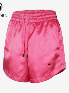 Nike/耐克正品新款女粉色时尚简约梭织经典休闲短裤HM8081-684