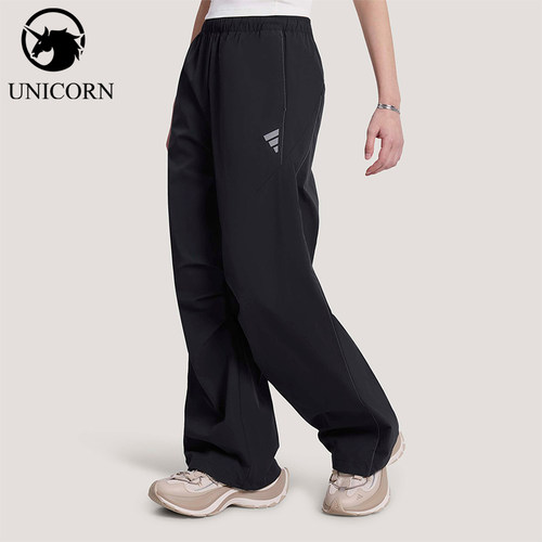 Adidas/阿迪达斯官方正品春秋女士梭织宽松伞兵运动长裤KS2739