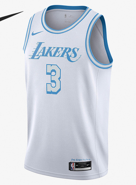 Nike/耐克正品NBA新款男白蓝色球类运动篮球背心CN1737-101