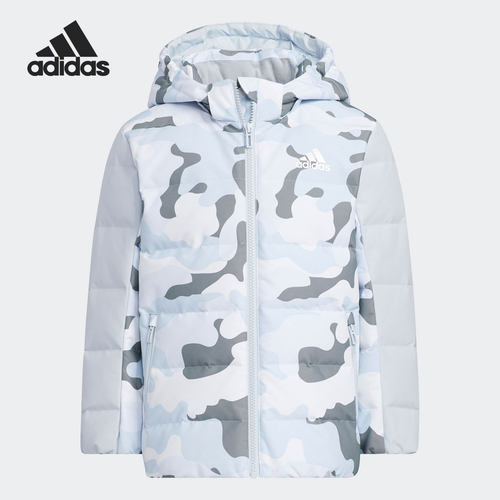 Adidas/阿迪达斯正品休闲小童时尚潮流运动保暖羽绒服 HA3627