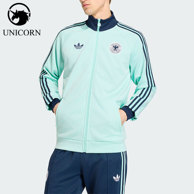 Adidas/阿迪达斯正品三叶草男士立领针织长袖经典夹克外套JZ9340