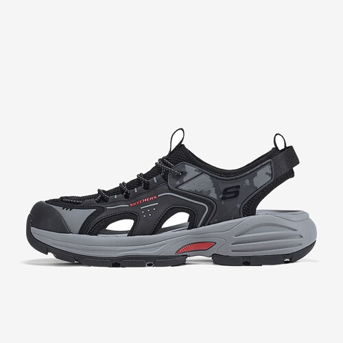 Skechers斯凯奇正品MENS USA男款运动休闲舒适溯溪鞋205474-BLK