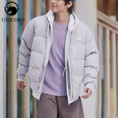 Adidas 阿迪达斯正品 三叶草男女日常立领保暖休闲羽绒服KF2476