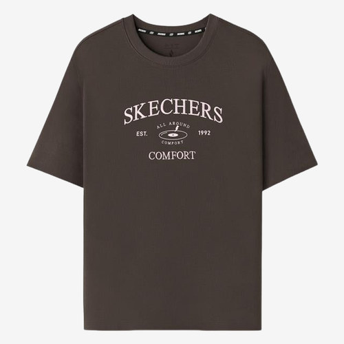 Skechers斯凯奇正品儿童款GODRI休闲圆领短袖T恤L325W012-05U5