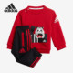 婴幼童印花加绒圆领训练运动套装 Adidas 阿迪达斯正品 GG3481
