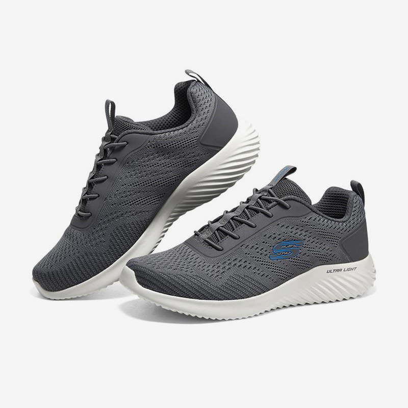 Skechers/斯凯奇正品新款运动男子网面轻便透气缓震跑步鞋