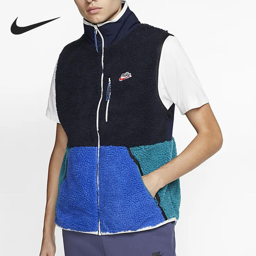 Nike/耐克正品当季男子运动休闲夹克外套拼接马甲背心CD3143