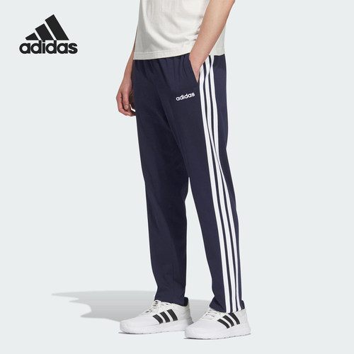 Adidas/阿迪达斯官方正品春季款男女运动三条纹直筒长裤KB0785