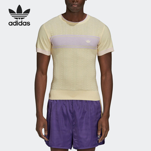 Adidas/阿迪达斯正品WALES BONNER男女经典吸湿排汗短袖T恤GU0751