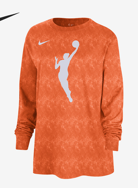 Nike/耐克正品Team 13 WNBA 女士运动印花长袖T恤FZ0148-820