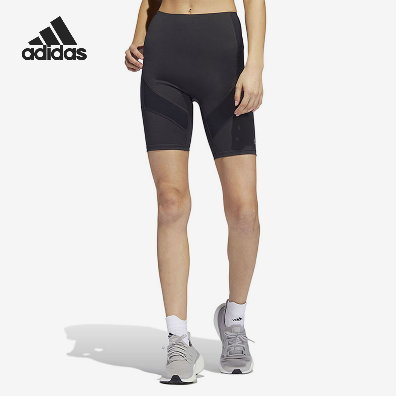 Adidas/阿迪达斯正品新款瑜伽女紧身运动跑步训练短裤HC3335