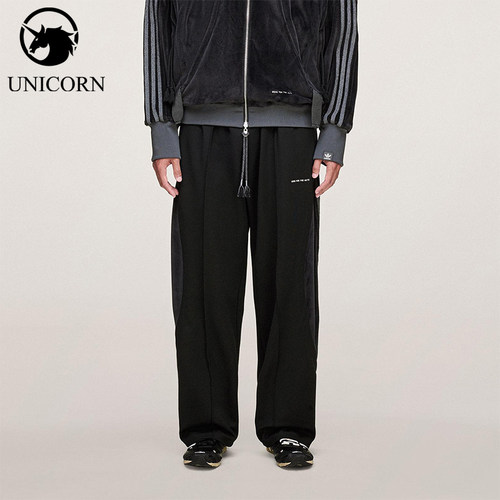 Adidas/阿迪达斯正品三叶草男女日常梭织条纹休闲运动裤KC0323