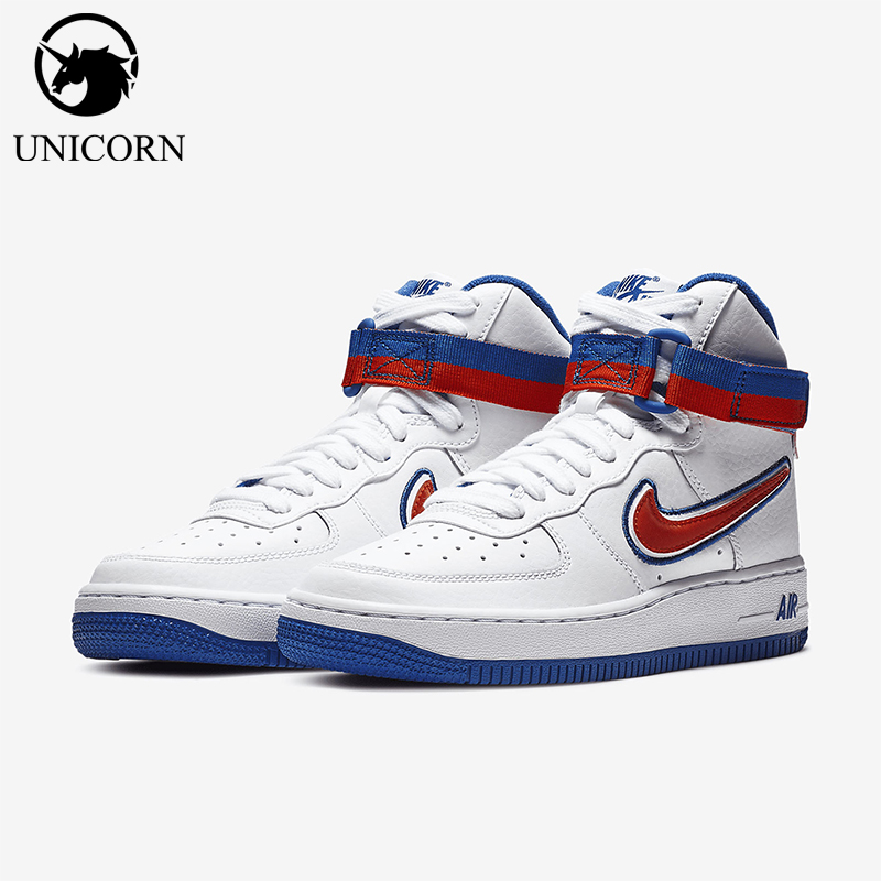 Nike/耐克正品Air Force 1 GS女子大童运动高帮板鞋AV3804-100