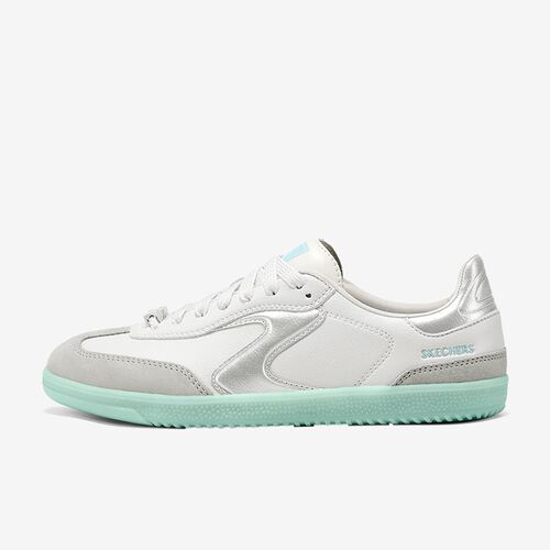 Skechers斯凯奇正品女款低帮薄底舒适百搭板鞋185235-WBL